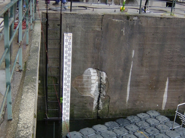 Připevnění limnigrafické stanice, vodočetné latě 13 Upevnění vodočetné latě na měření výšky hladiny vody od společnosti RIGEL - Jan Malecha