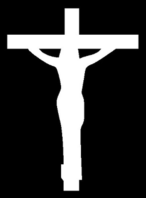 Ježíš na kříži Ozdobný dekorační prvek na pietní desku III-7