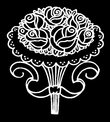 Kytice Ozdobný dekorační prvek na pietní desku III-22