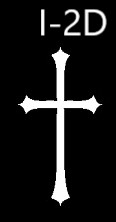 Kříž na pietní desku I-2D