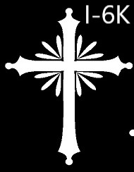 Kříž na pietní desku I-6K