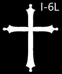 Kříž na pietní desku I-6L