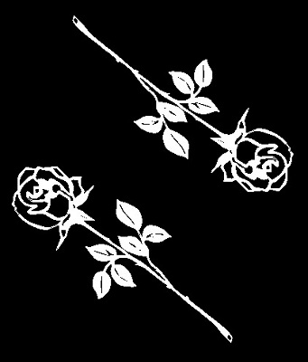 Růže 2 Ozdobný dekorační prvek na pietní desku III-18