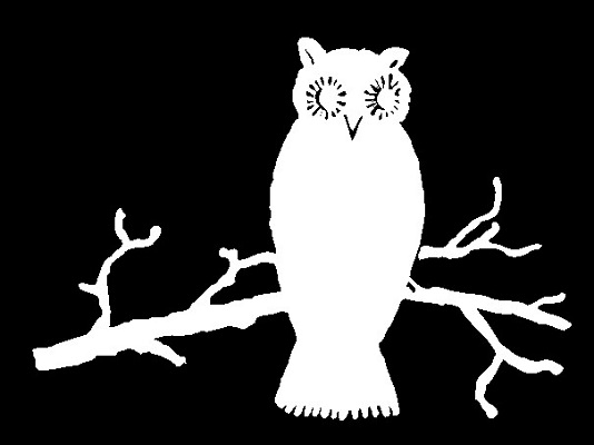 Sova Ozdobný dekorační prvek na pietní desku III-28