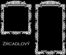 Vzor rámu pietní desky V-3