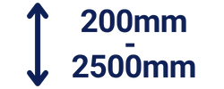 Lať/latě 200-2500mm pro běžné měření